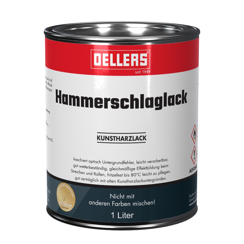 Dose 1 Liter Hammerschlaglack OELLERS